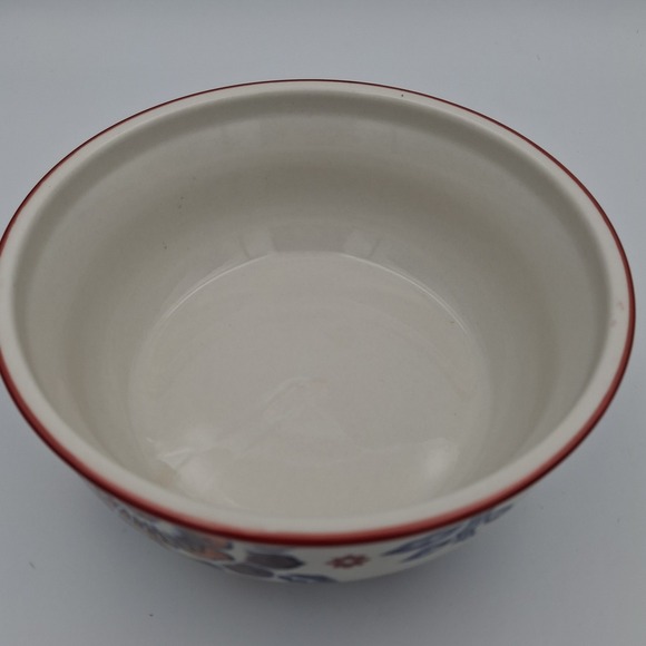 Yokohama Studio Miyabi Japan Handpainted Floral Ceramic Noodle Serving Bowl - Picture 5 of 13